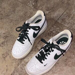 Nike Women’s White and Dark Green Sneakers